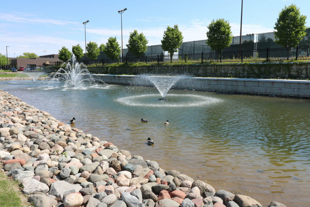 The St. Anthony Stormwater Reuse System in operation in May 2016.