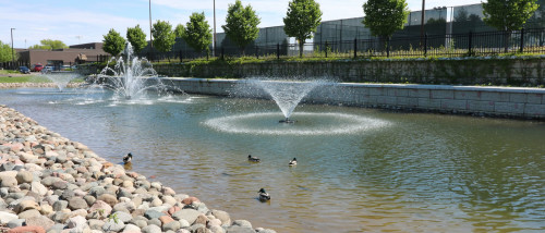 The St. Anthony Stormwater Reuse System in operation in May 2016.