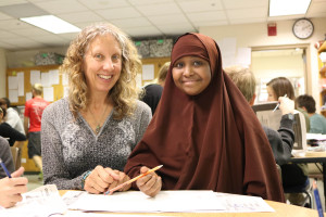 An educator and student at Marcy Open School in Northeast Minneapolis.