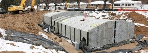 construction photo of the St. Anthony Regional Stormwater Treatment and Research System.