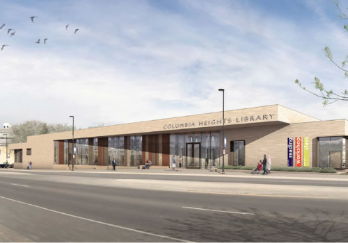 An artist's conception of the new Columbia Heights Library.