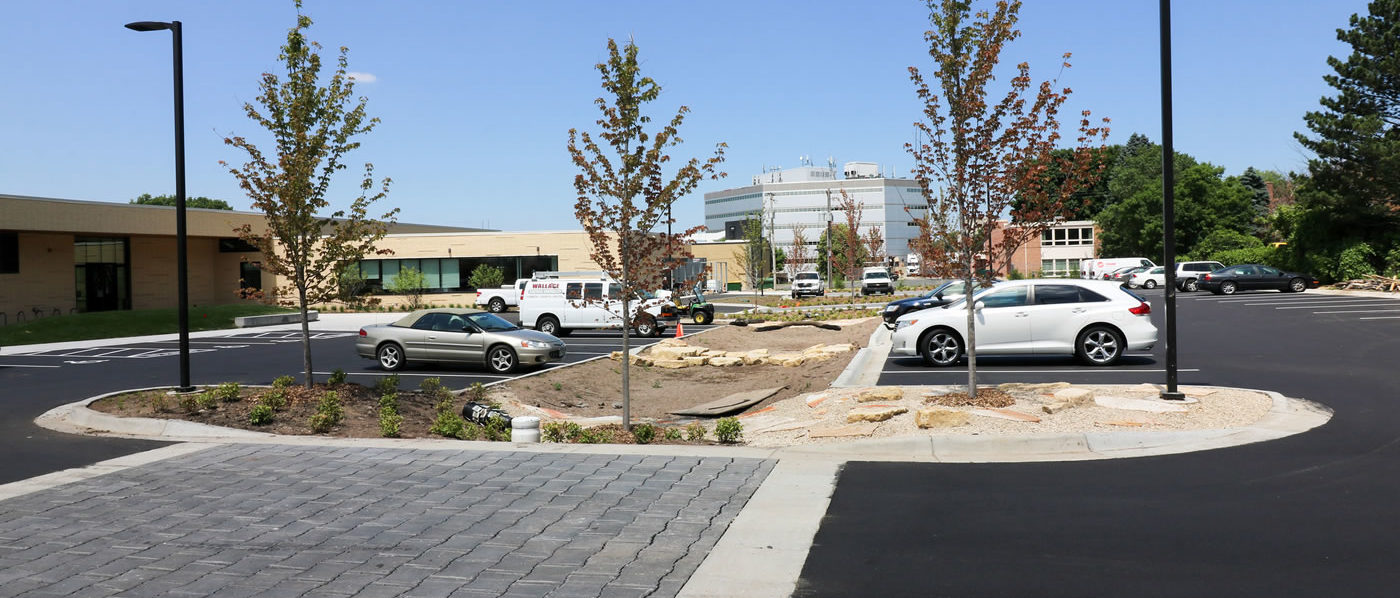 Stormwater BMPs at the Columbia Heights Library