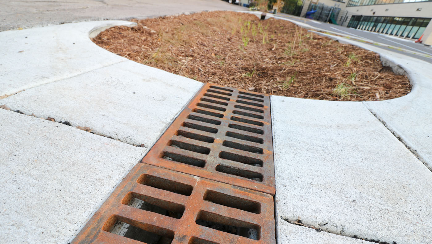 A trench drain.