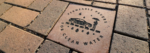 permeable pavers at the MWMO Stormwater Park and Learning Center