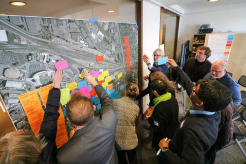 A planning workshop for Towerside, The MSP Innovation District.