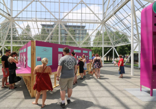 The Transition Habitats exhibit at the Minneapolis Sculpture Garden.