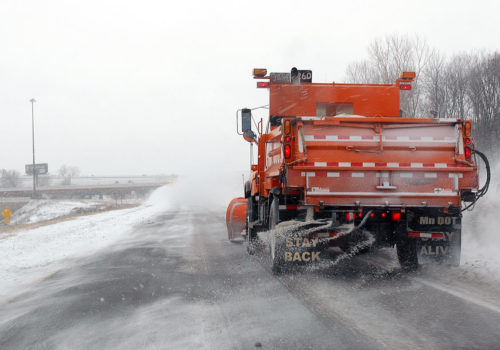A MnDOT snow plow. (Credit: Minnesota Pollution Control Agency)