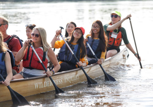 Paddlers at Share the River Nordeast 2019.