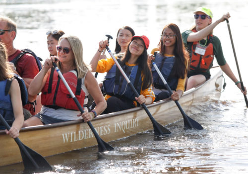 Paddlers at Share the River Nordeast 2018.