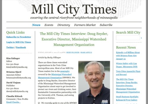 Mill City Times screen shot.