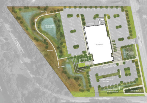 Xcel Energy Marshall Operations Center Site Rendering