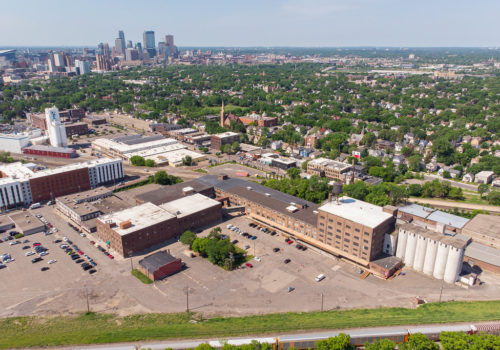 Aerial view of Northrup King Campus.