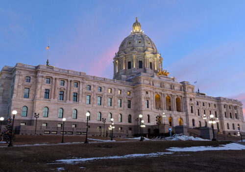 The Minnesota State Capitol Building.