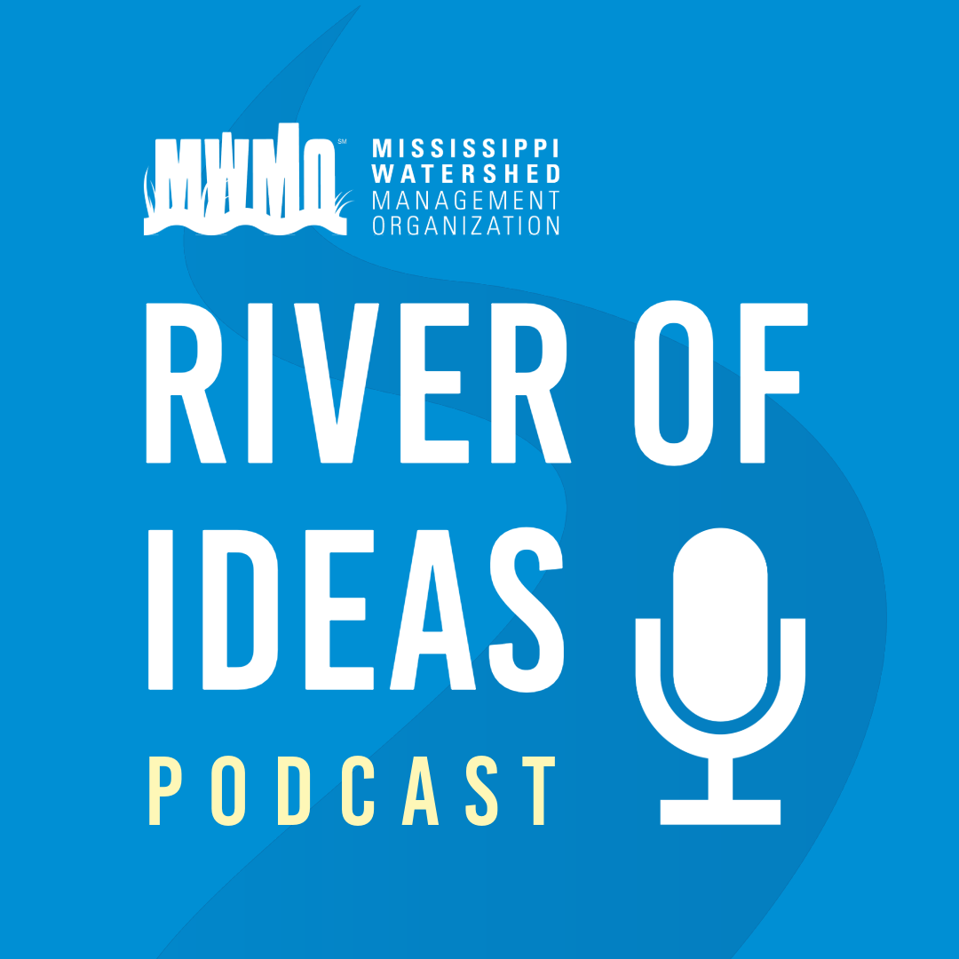 River of Ideas podcast logo.