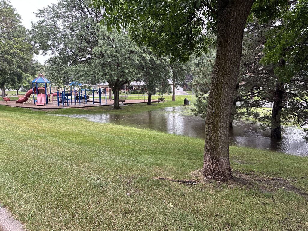 Flooding at Sylvan Hills Park