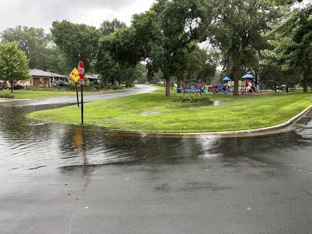 Flooding at Sylvan Hills Park