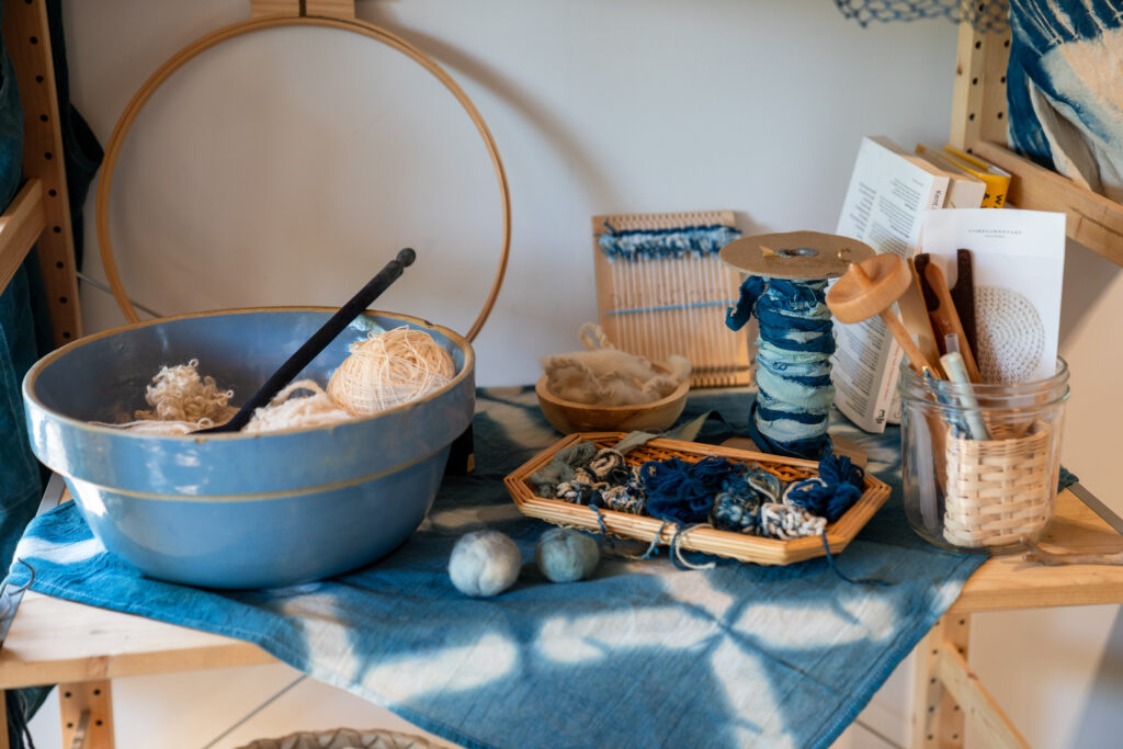 Wool and Indigo Dye from Personal Watersheds