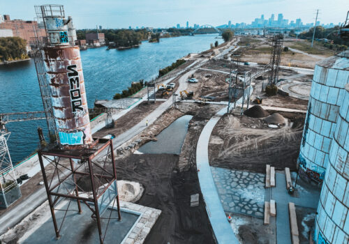 Aerial View of Upper Harbor Terminal in fall 2025